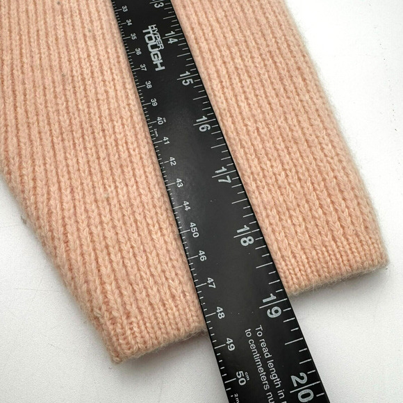 SIDEFFECTS‎ Women's Medium Vintage Pink Lambswool Angora Knit Cardigan Sweater - Picture 7 of 9